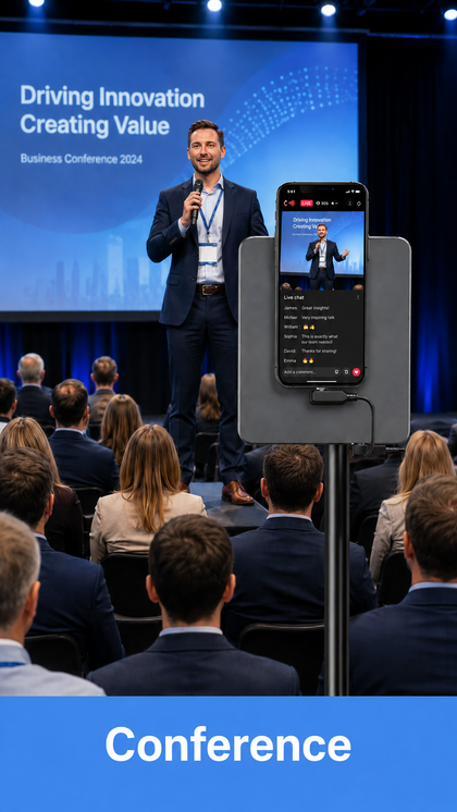 KingMa Touch Monitor LS10 utilisé lors d'une conférence professionnelle
